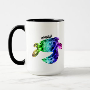 Hawaii Tribal Honu Rainbow Tasse