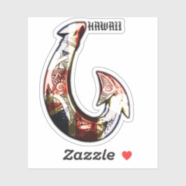 Hawaii Tribal Hook HIFlag Aufkleber