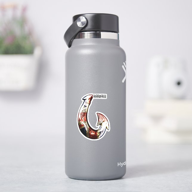 Hawaii Tribal Hook HIFlag Aufkleber (HydroFlask)