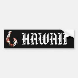 Hawaii Tribal Hook HIFlag Autoaufkleber
