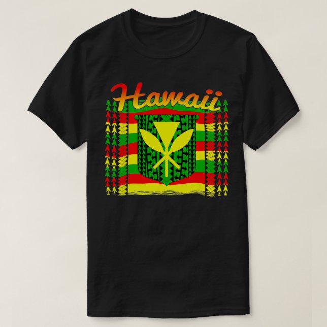 Hawaii Tribal Kanaka Maoli TShirt (Design vorne)