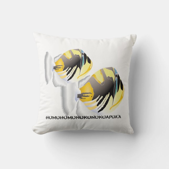 Hawaii-Triggerfisch-Kissen Kissen (Vorderseite)