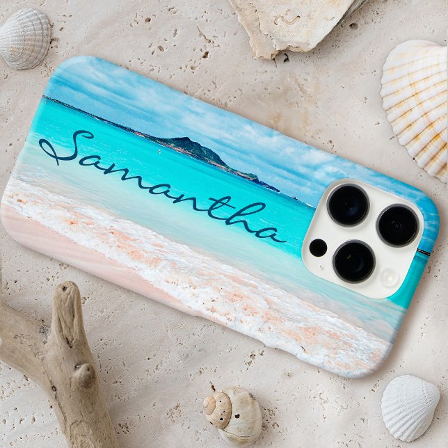 Hawaii Tropical Beach Foto Monogramm Name Case-Mate iPhone Hülle (Von Creator hochgeladen)
