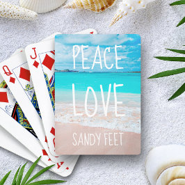 Hawaii Tropical Beach Foto Peace Liebe Spielkarten