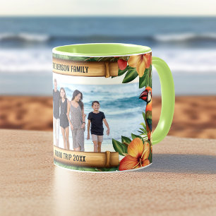 Hawaii Tropical Birds Blume Foto Kaffee Tasse