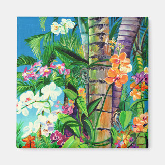 Hawaii Tropical Orchids Magnet