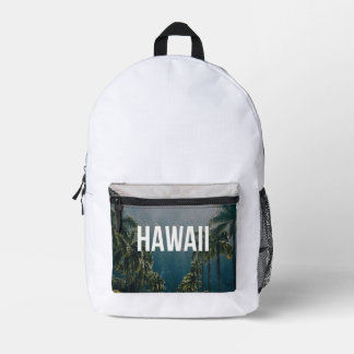 Hawaii Tropical Palm Trees Aesthetic Bedruckter Rucksack