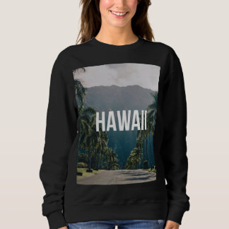 Hawaii Tropical Palm Trees Aesthetic Sweatshirt