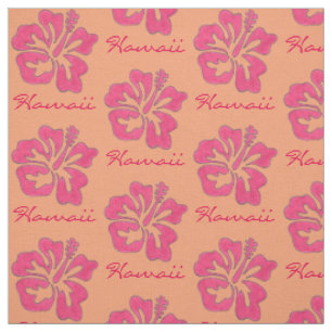 Hawaii Tropical Pink Hibiskus Blume Hawaii Stoff