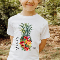 Hawaii Tropische Ananas mit Blume, Familienname