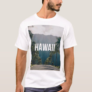 Hawaii Tropische Palmen Ästhetik T-Shirt