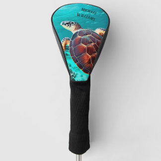 Hawaii Turtle Honu Foto Head Cover Golf Headcover