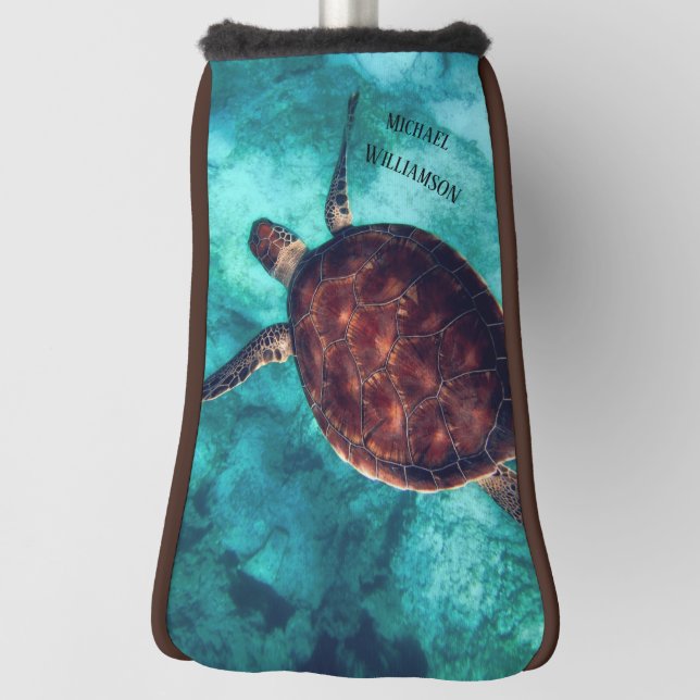 Hawaii Turtle Maritime Foto Ihr Name Golf Headcover (Rotieren 90)