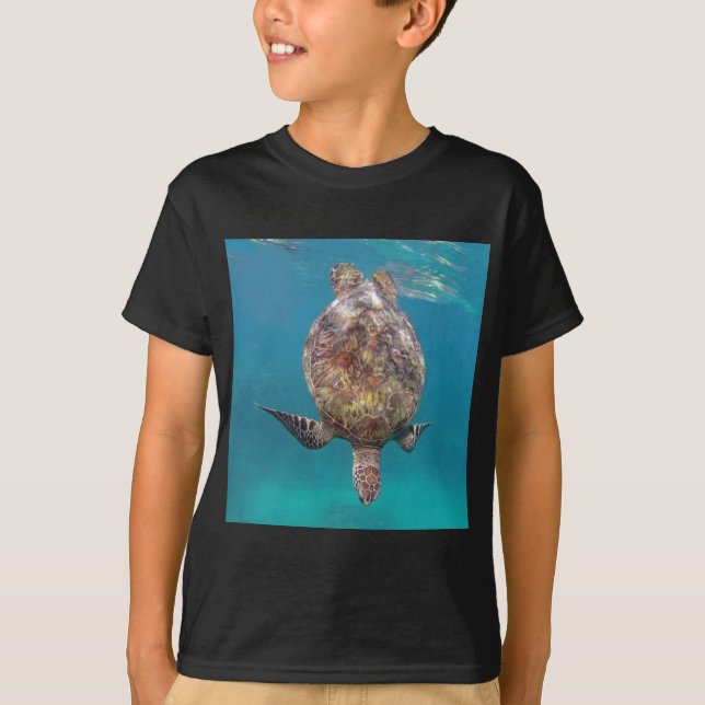 Hawaii Turtle Muschel T-Shirt (Vorderseite)