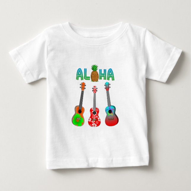 Hawaii Ukulele Aloha Hawaii Baby T-shirt (Vorderseite)