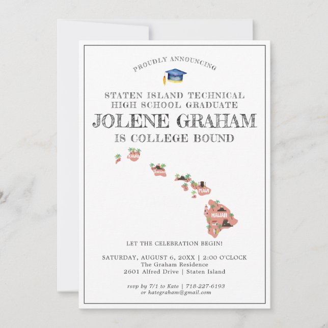 Hawaii | Uni Bound Graduation Party (Vorderseite)