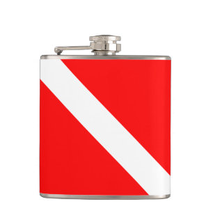 Hawaii-Unterwasseratemgerät-Tauchen-Flagge Flachmann