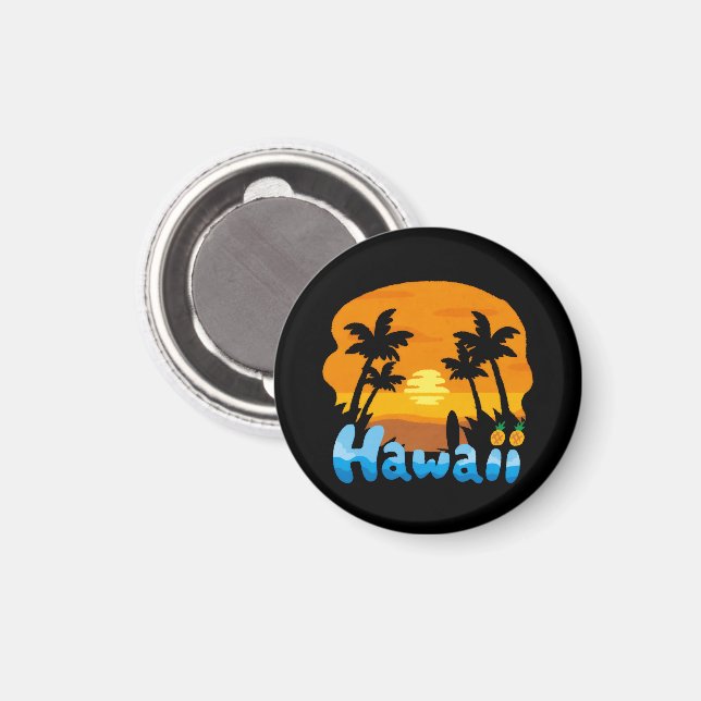 Hawaii Urlaub  Magnet (Vorderseite/Rückseite)