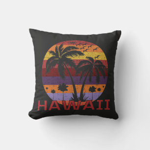Hawaii US Vintag Palm Trees Travel Kissen
