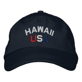 Hawaii USA bestickt Navy Blue Hat Bestickte Baseballkappe