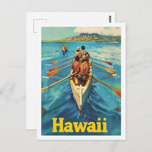 Hawaii USA Vintag Berühmter Reiseort Postkarte (Vorne/Hinten)