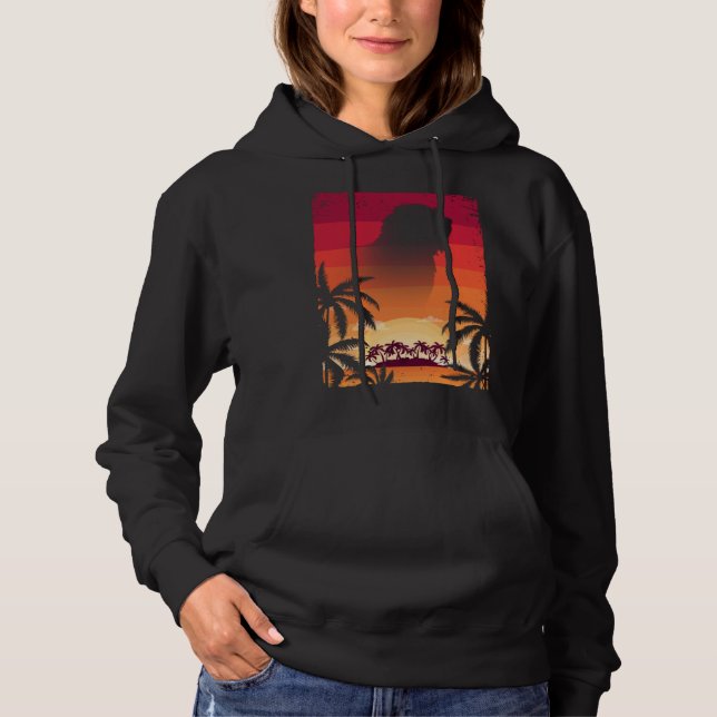 Hawaii Vacation  Old English Sheepdog Hoodie (Vorderseite)