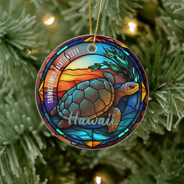 Hawaii Vacation Souvenir Keramik Ornament (Baum)