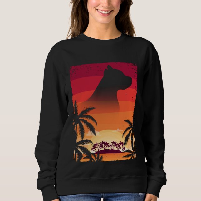 Hawaii Vacation  Staffordshire Bull Terrier Sweatshirt (Vorderseite)