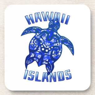 Hawaii Vacation Tribal Turtle Getränkeuntersetzer