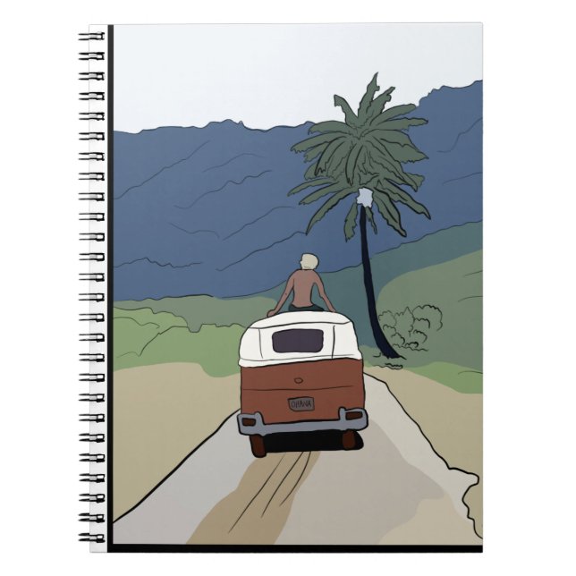 Hawaii Van Life Journal Notizblock (Vorderseite)