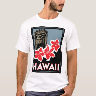 Hawaii Vereinigte Staaten USA Art Deco Retro Reise T-Shirt