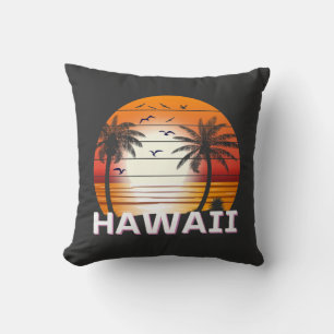 Hawaii Vintag Palm Trees Summer Beach Kissen