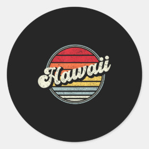 Hawaii Vintag Sports Design Hawaiian Islands Hi T Runder Aufkleber