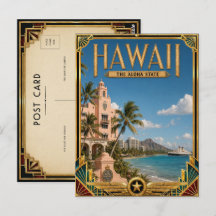 Hawaii Vintage Art Deco Golden Age