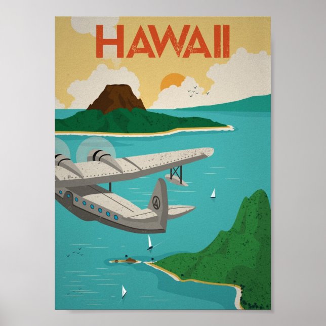 Hawaii Vintage Poster (Vorne)