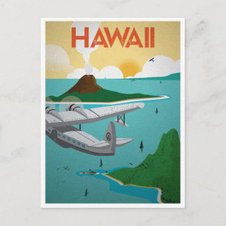 Hawaii Vintage Reise Postkarte