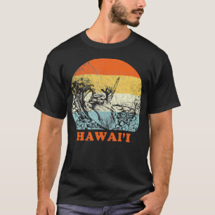 Hawaii Vintage Retro Surfen Hawaiianischer Urlaub  T-Shirt