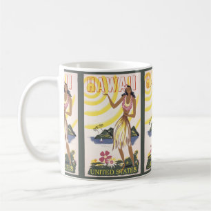 Hawaii Vintage Travel Kaffeetasse