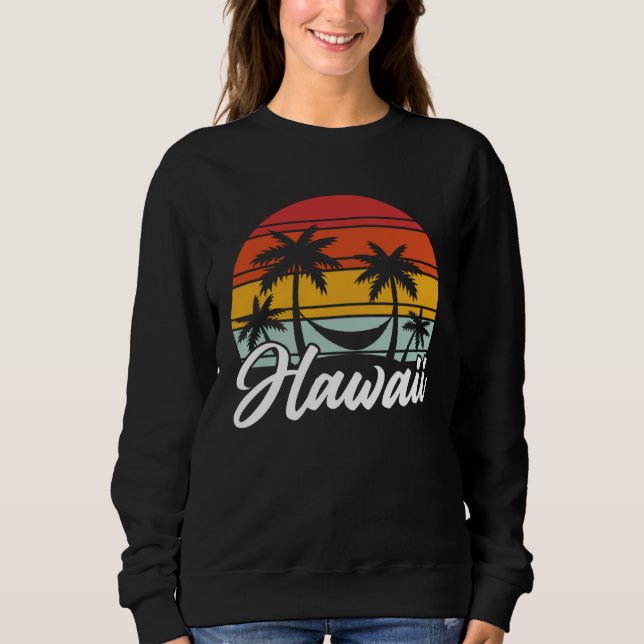 Hawaii Vintage Vacation Beach Ocean Summer Hawaii Sweatshirt (Vorderseite)