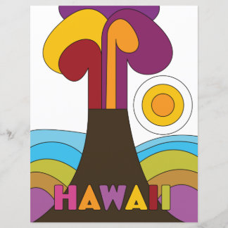 Hawaii Vintages Reiseplakat im Stil der 60er Jahre