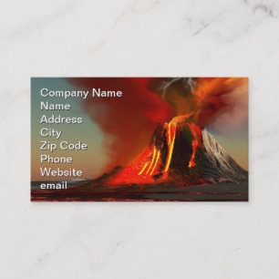 Hawaii Volcano Business Card Visitenkarte