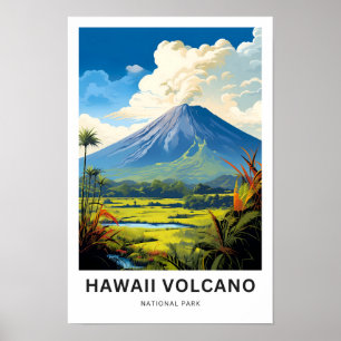 Hawaii Volcano Nationalpark Reisen Print Poster