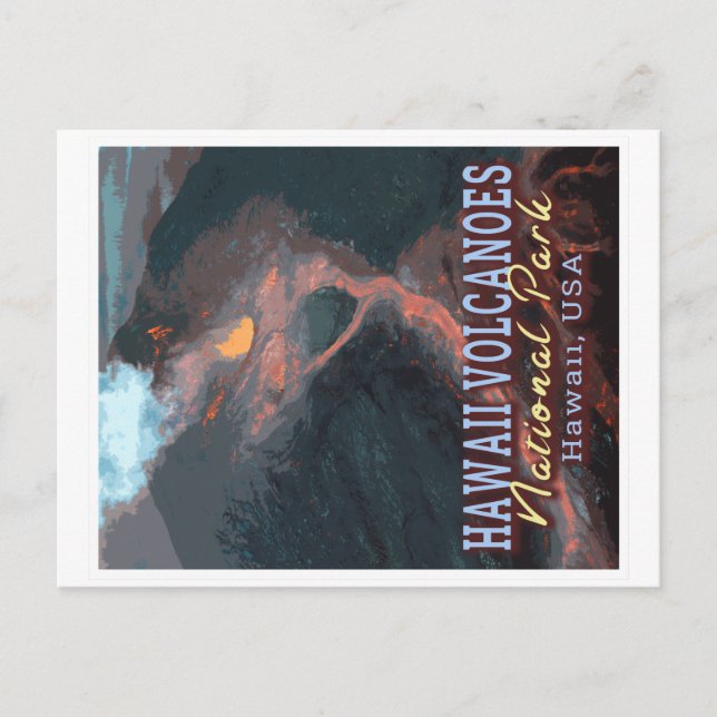 HAWAII VOLCANOES NATIONAL PARK - HAWAII USA POSTKARTE (Vorderseite)