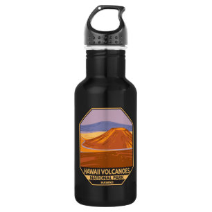 Hawaii Volcanoes Nationalpark Mauna Kea Vintage Edelstahlflasche