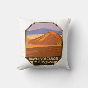 Hawaii Volcanoes Nationalpark Mauna Kea Vintage Kissen