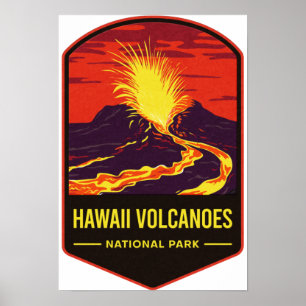 Hawaii Volcanoes-Nationalpark Poster