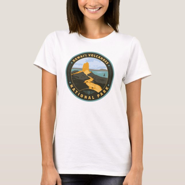 Hawaii Volcanoes-Nationalpark T-Shirt (Vorderseite)