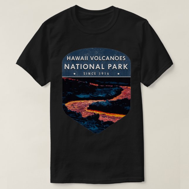 Hawaii Volcanoes-Nationalpark T-Shirt (Design vorne)