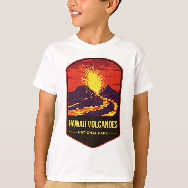 Hawaii Volcanoes-Nationalpark T-Shirt (Vorderseite)