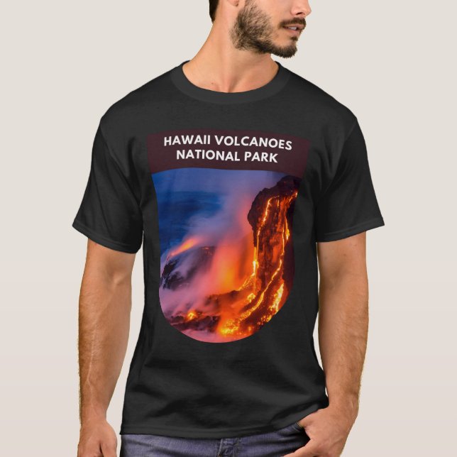 Hawaii Volcanoes-Nationalpark T-Shirt (Vorderseite)